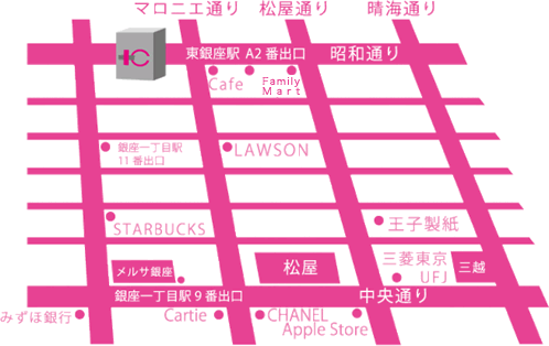 銀座院・地図
